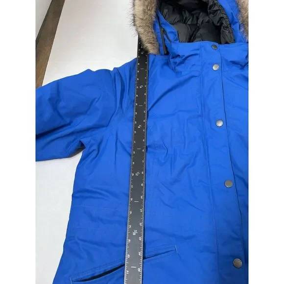 Women's Eddie Bauer Superior III Down Parka Jacket Winter Coat Blue SZ XXL - Picture 11 of 13